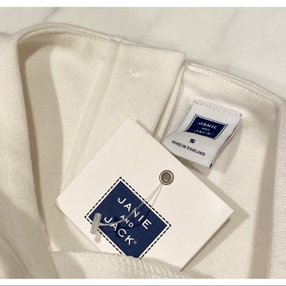 NWT Beautiful Janie and Jack Ivory Dress w/ Gold Detailing Sz. 5 - Picture 6 of 6